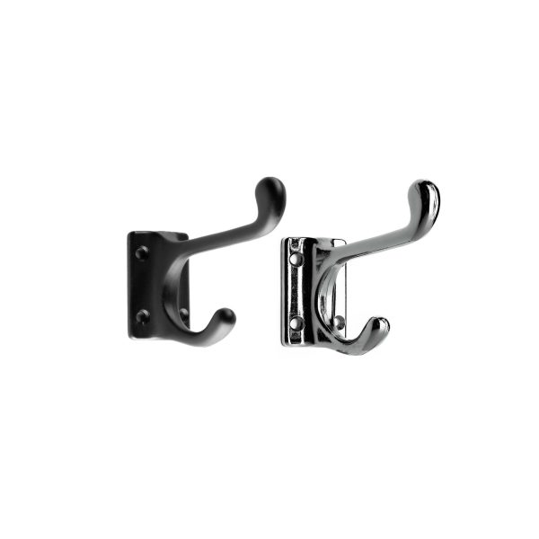 HAT AND COAT HOOKS SQUARE BASE 75MM