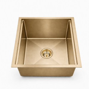 NANO GOLD STAINLESS STEEL SQUARE LIP SINK