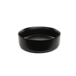 Small Cylindrical Black Ceramic Sink