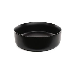 Cylindrical Black Ceramic Sink