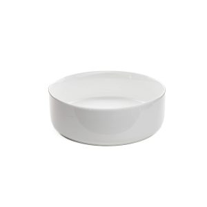 Small Cylindrical White Ceramic Sink